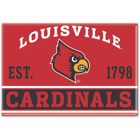 WinCraft Louisville Cardinals 2.5'' x 3.5'' Fridge Magnet Cover