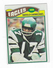 1977 TOPPS HAROLD CARMICHAEL #144 PHILADELPHIA EAGLES