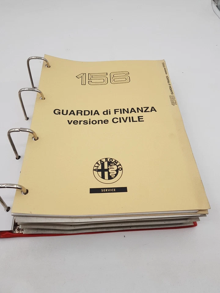 Manuale officina Alfa Romeo Alfa 156 Guardia di Finanza civile veicoli di stato. - Immagine 1 di 4