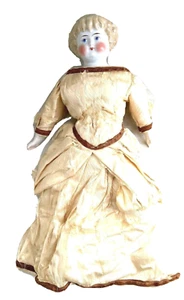Vintage Porzellanpuppe, #5 geformtes blondes Highland Mary Haar, handbemalt 17 Zoll - Bild 1 von 12