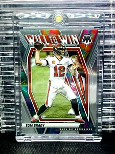 TOM BRADY - WILL TO WIN - Chrome Insert SP - MINT - Super Bowl MVP - BUCCANEERS - Picture 1 of 9