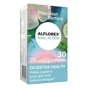 Alflorex Dual Action Food Supplement for Digestive Health Contains 30 Capsules - Picture 1 of 5