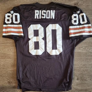 Cleveland Browns Andre Rison Vintage 90s Wilson Autulhentic Football Jersey 48 - Picture 1 of 8