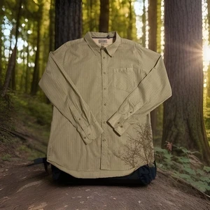 Horny Toad "Cocktail Series" Button Up Long Sleeve Shirt Men's Size Large Stripe - Picture 1 of 10