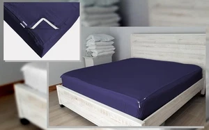 Sábanas con cremallera tamaño completo (54X75) + bolsillos profundos de hasta 18” pulgadas - Incluye 1 ajuste... - Imagen 1 de 9