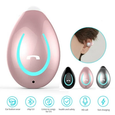 Bone Conduction Wireless Earphones Earbuds Stereo Headphones W/Mic for Bluetooth - Image 1 of 4