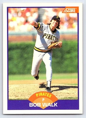 1989 Score #224 Bob Walk Pittsburgh Pirates - Image 1 of 2