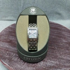 Orologio Citizen Eco-Drive Uomo Acciaio Inox con Quadrante Rettangolare Nero LEGGI - Foto 1 di 13