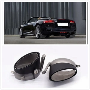 Tubo de escape trasero de fibra de carbono tubos de escape tubos de escape para Audi R8 2010-2012 11 - Imagen 1 de 12