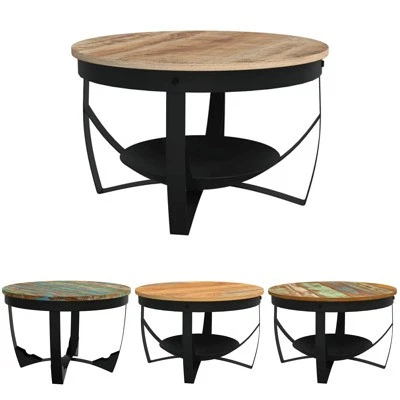 Coffee Table Wooden Living Room Accent End Tea Side Table Solid Wood vidaXL - image 1 of 2