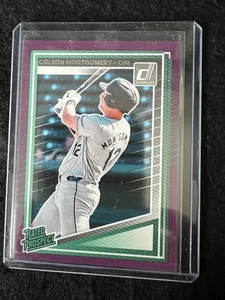 2025 Donruss Baseball Purple Foil Rated Prospect Colson Montgomery #139 Chicago - Bild 1 von 2