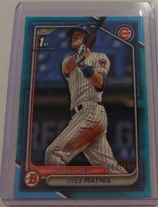 Bowman Draft 2024 - Cole Mathis #BD-81 azul cielo/499 (RC) - Imagen 1 de 1