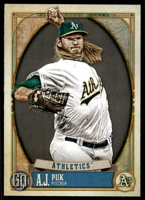 2021 Topps Gypsy Queen A.J. Puk Oakland Athletics #183 - Image 1 of 2