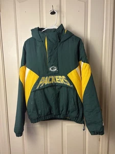 Chaqueta Pull Over Green Bay Packers Vintage Años 90 Pro Line Auténtica Starter. - Imagen 1 de 5