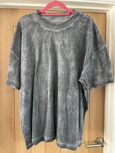 MENS ALL SAINTS TIE DYE T SHIRT GREY SIZE XXL OVERSIZED FIT - Picture 1 of 7