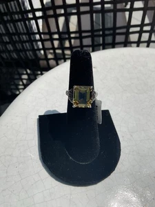 Citrine , Ruby & Diamond Sterling Silver Ring 5 (Thailand BBJ) - Picture 1 of 5
