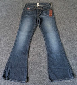 NWT Abercrombie Jeans Super Low Rise Extreme Flare Sz 14 Junior Girls Teen - Picture 1 of 10