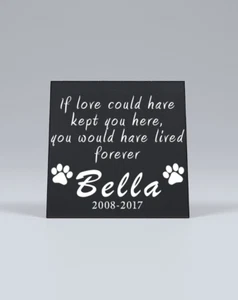 Pet Memorial Stein Plakette | Katzendenkmal oder Hundedenkmal - Bild 1 von 3