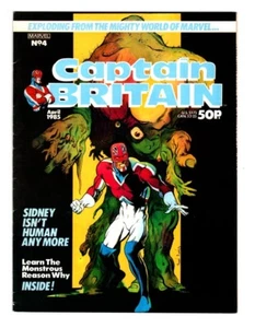 CAPTAIN BRITAIN #4, APRIL 1985, MARVEL COMICS, VF- (7.5) MAGAZINE * - Picture 1 of 2