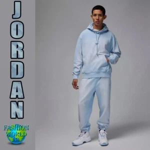 Nike Jordan Flight Fleece Men's Pullover Hoodie Size 2XL FV7249 407 Blue NWT - Picture 1 of 8