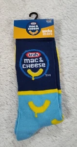 Novelty Socks Fun Favorite Statement Odd Sox Kraft Mac & Cheese Shoe 6-12 - Picture 1 of 2