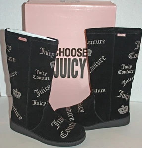NUEVO EN CAJA Botas Negras Ángel JUICY COUTURE para Niña Talla 2 - Imagen 1 de 1