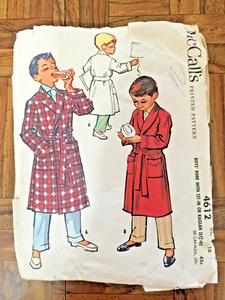 1958 McCalls McCall's Boys Robes Pattern 4612 Size 10 - Picture 1 of 2
