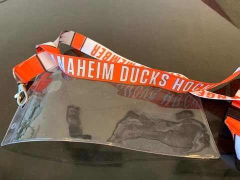 NHL Anaheim Ducks Orange Alliance  Season Ticket Holder Lanyard Exclusive Cover