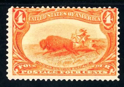 USAstamps Unused FVF US 1898 Trans-Mississippi Indian Hunting Scott 287 OG MNH - Image 1 of 2