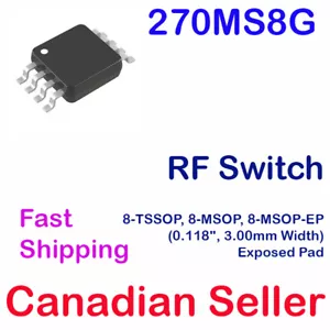 HMC270 IC RF Switch Non-Reflective HMC270MS8G 8-TSSOP 8-MSOP AD Analog Devices - Bild 1 von 2