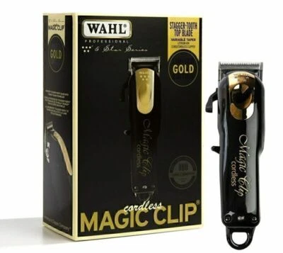 Wahl Professional 5 Star Edition 8148-100 Gold Cordless Magic Clip Black AU - image 1 of 4