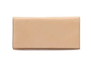 Muji Italian Tanned Leather long Wallet Natural color - Picture 1 of 8