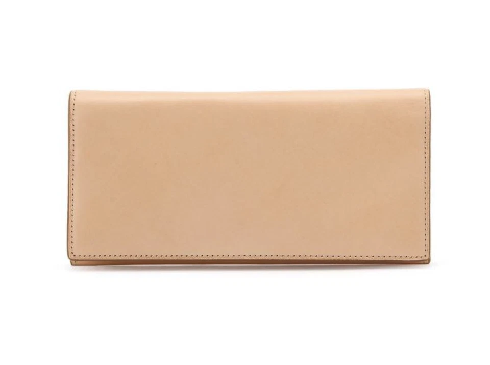 Muji итальянский дубленая кожа длинный бумажник натуральный цвет - Изображение 1 из 4