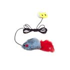Sounding Hanging Mouse Cat Toy Elastic Feather Cat Toy  Self Happy