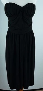 Vestido Joseph Ribkoff Talla 6 Sin Tirantes Acanalado Negro Nuevo  - Imagen 1 de 4