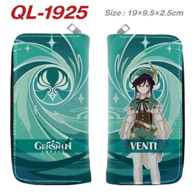 Genshin Impact Game Cosplay PU Geldbörse Geldbeutel Wallet 19x9.5x2.5cm - Bild 1 von 3