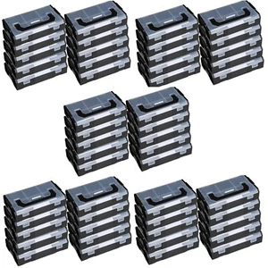 50 Stück SORTIMO Systembox L-BOXX Mini anthrazit Deckel Transparent - Bild 1 von 5