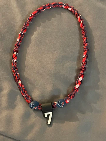 HOUSTON TEXANS #7 C.J. STROUD 22" Titanium Double Rope NECKLACE NEW! FAST! FREE! Cover
