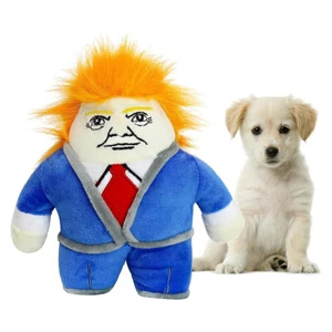 Donald Trump Parodia Política Novedad Duradero Perro Masticable Juguete con Chirrido, Pequeño - Imagen 1 de 12