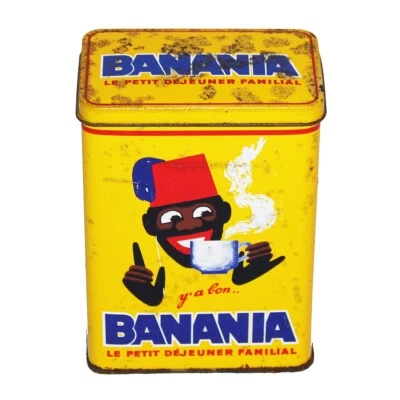 Boîte publicitaire Banania vide en tôle lithographiée ( collector 1992 ) - Photo 1/4