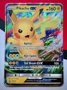 JUMBO Pikachu GX SM232 Carta Promo Oversize Holo 2019 Pokémon NM - Foto 1 di 2