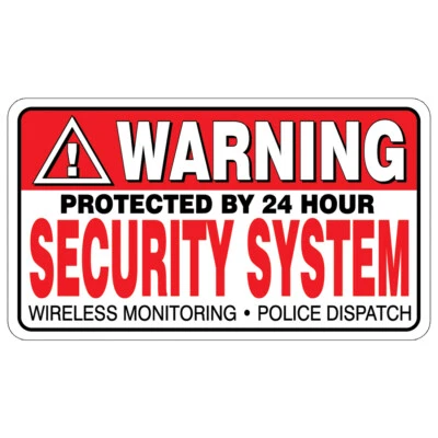 STICKER SECTOR 3 Pack WARNING Security System Stickers Home Alarm Decal Vinyl Window #FS031
