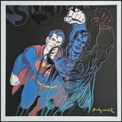 ANDY WARHOL * Superman * lithograph * 50x50 cm * limited # 10/500 CMOA signed - Bild 1 von 4