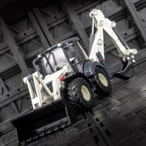 1:50 KDW 4 Wheel Shovel Loader Two-Way Forklift Bulldozer Back Hoe Loader - Picture 1 of 14