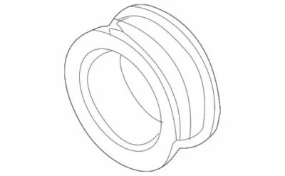 Polia alternadora genuína Volkswagen 2008-2018 Tiguan Eos GTI Jetta 06B-903-119D - Imagem 1 de 2