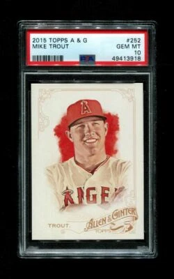 2015 MIKE TROUT TOPPS A & G #252 ANGELS PSA 10 - Image 1 of 2