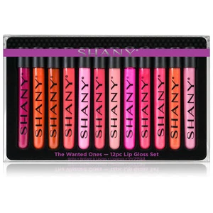 SHANY The Wanted Ones - 12 Piece Lip Gloss Set with Aloe Vera and Vitamin E - Picture 1 of 10