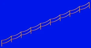 1/700 Metallic Details MD70004 Doppellitzenschiene mit Durchhängen - Bild 1 von 2