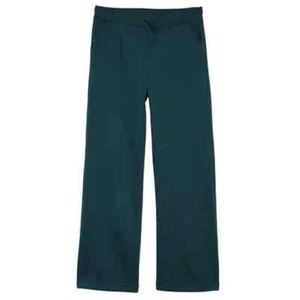 Zella Girl Kids' Fleece Cara Wide Leg Sweat Pants Green Moss Size S (7/8) NWT - Picture 1 of 5
