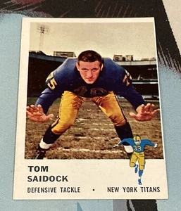 1961 Fleer - Tom Saidock (OC) - New York Titans - #219 - EX - Bild 1 von 2